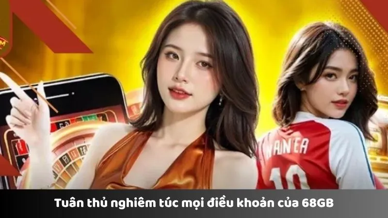 Tuân thủ nghiêm túc mọi điều khoản của 68GB